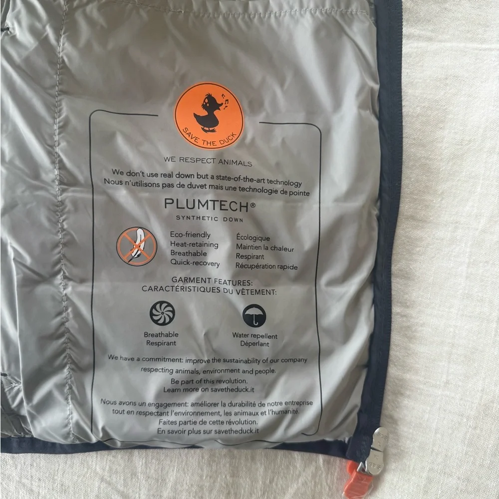 Ultra light navy Save The Duck Vest- Large - Picture 6 of 7